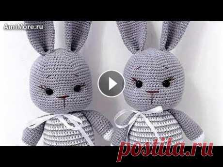 Амигуруми: схема Зайчик в полосочку. Игрушки вязаные крючком - Free crochet patterns. Бесплатная схема для вязания амигуруми: Зайчик в полосочку. Описание для вязания зайца. Мастер-класс по вязанию зайки. Игрушки вязаные крючком! Автор ...