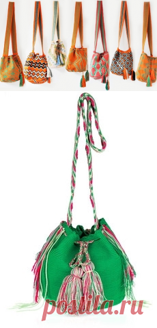Mochila colombiana. gancio bag jacquard maglia