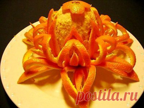 ЦВЕТОК ИЗ МАНДАРИНА | Мир женщины