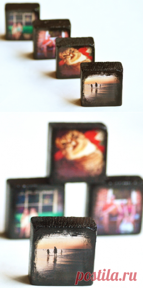 Как сделать своими руками деревянные блоки с фотографиями