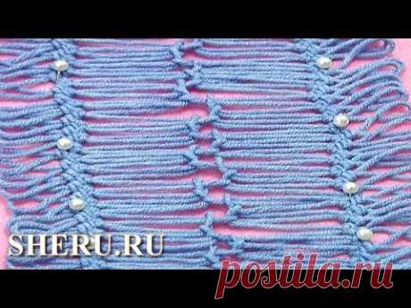 Crochet Joining Hairpin Lace Урок 18 часть 3 из 4 Ленты на вилке и их соединение