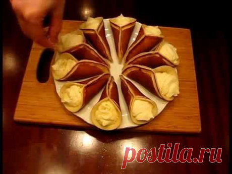 Катаеф - арабские блинчики с заварным кремом - YouTube