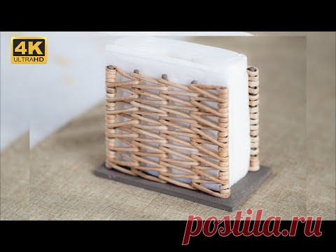 Салфетница ажурным узором и с фанерным дном