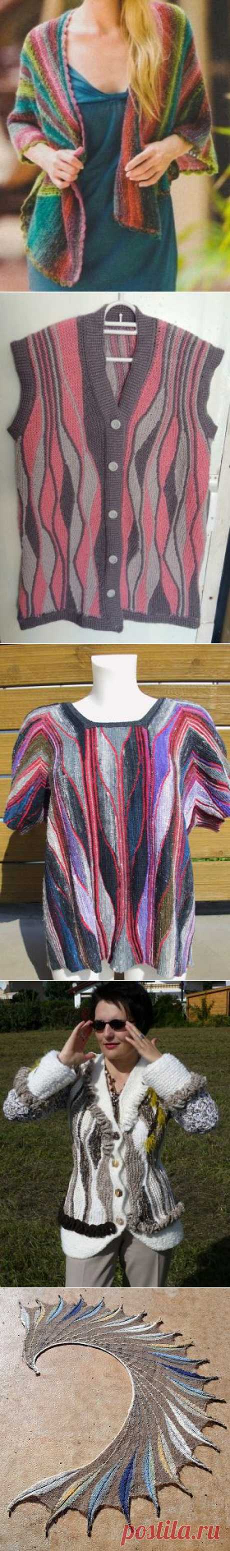 Учимся всерьёз - частичному вязанию в технике Swing Knitting