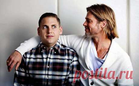Брэд питт, джона хилл, человек, jonah hill, brad pitt картинки на рабочий стол 56414