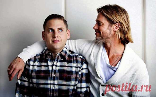 Брэд питт, джона хилл, человек, jonah hill, brad pitt картинки на рабочий стол 56414