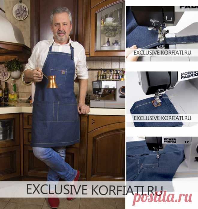 Выкройка фартука для кухни от Анастасии Корфиати