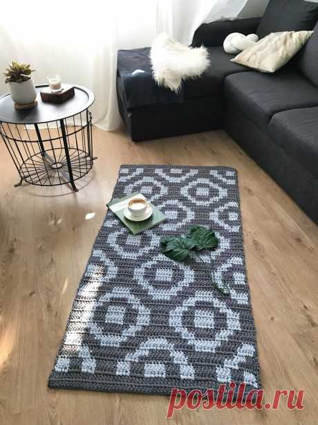 Wollteppich grau und blau Rechteckiger Teppich Geometrischer | Etsy