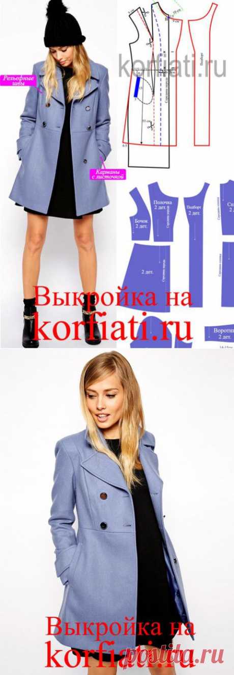 Выкройка короткого пальто от А. Корфиати