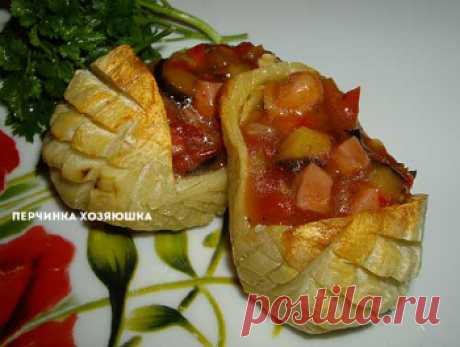 Картофельные лапти с начинкой - Перчинка Хозяюшка -