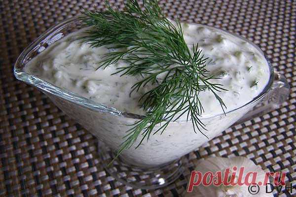 Огуречный соус со сливочным сыром и укропом | Мои любимые рецепты