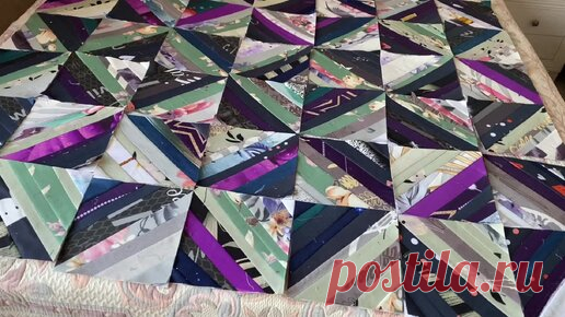 Лоскутные блоки из остатков. Новые раскладки. Шитье из полос | Одарки | Дзен