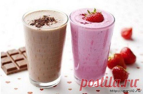 Рецепты вкусных коктейлей.
