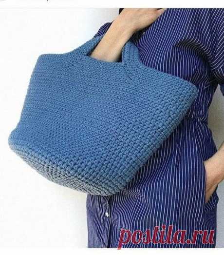Удобная летняя сумочка. Крючком. Схемы. / knittingideas.ru