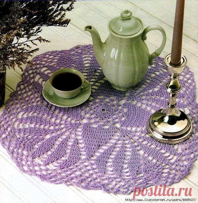 Почти квадратные салфетки крючком. Схемы. Подборка. /  Обсуждение на LiveInternet - Российский Сервис Онлайн-Дневников