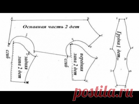 Комбинезон для собаки! Одежда для собак своими руками выкройки! Выкройка комбинезона для собаки