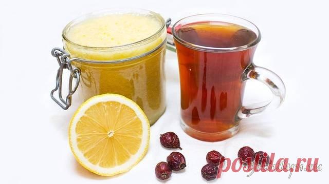 ЛИМОННО-ИМБИРНОЕ холодное варенье и настой ШИПОВНИКА