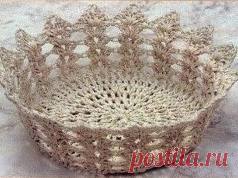 Схемы корзинок крючком