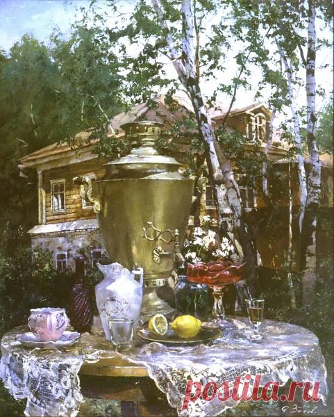 НА НАТЮРМОРТАХ САМОВАР И ВЕК УШЕДШИЙ - ЖИВОПИСЬ. ИСКУССТВО ХУДОЖНИКОВ ВСЕГО МИРА. - Группы Мой Мир