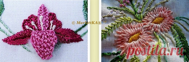 Бразильская техника вышивки (Brazilian Dimensional Embroidery) ☆ швы и стежки, мастер-классы и видео