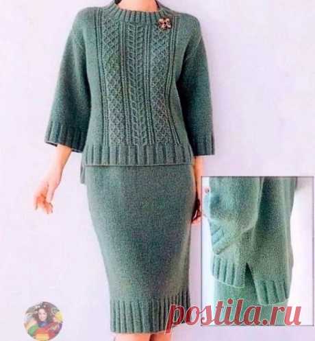 Изящный джемпер спицами