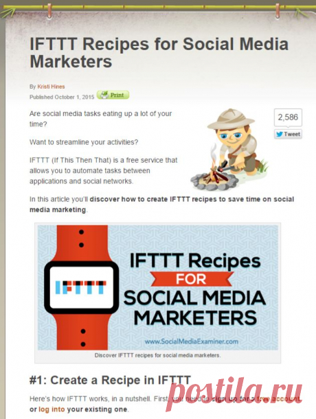 IFTTT Recipes for Social Media Marketers Social Media Examiner