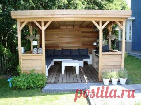Современные беседки для двора и дачи: интересные идеи