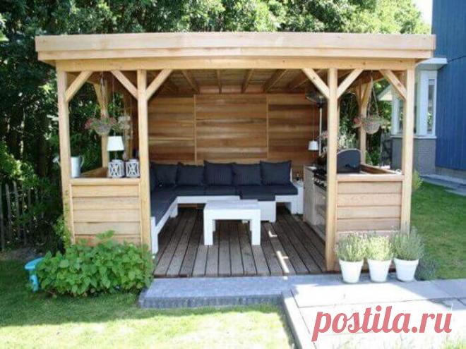 Современные беседки для двора и дачи: интересные идеи