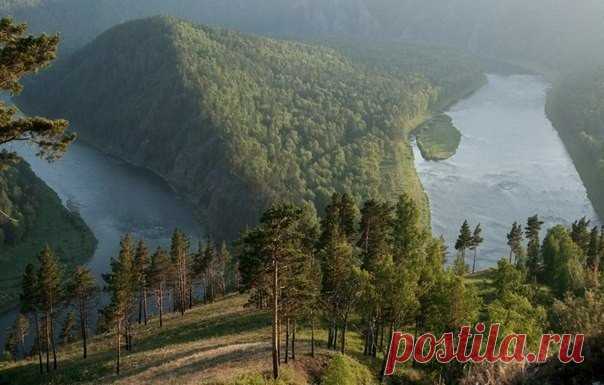 Река Мана, Красноярский край, Россия
