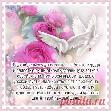 С Днём Святого Духа поздравляем
И хотим сегодня пожелать:
Будь всегда Святыми охраняем,
Так, чтоб неудач тебе не знать.