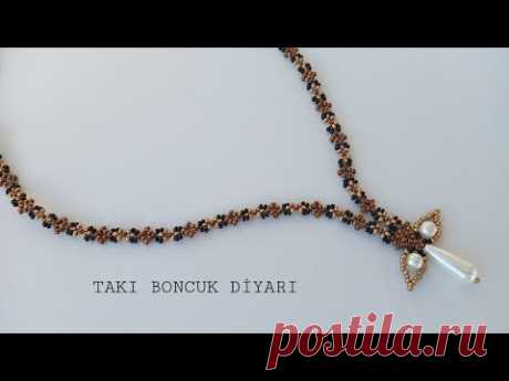 ИЗГОТОВЛЕНИЕ ОЖЕРЕЛЬЯ С НАКОНЕЧНИКОМ АНГЕЛА ИЗ ПЕСОЧНОГО БИСЕРА/ANGEL NECKLACE MADE FROM SEED BEAD / DIY