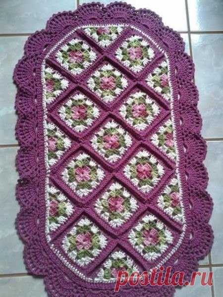 Овальный коврик (Вязание крючком) — Журнал Вдохновение Рукодельницы