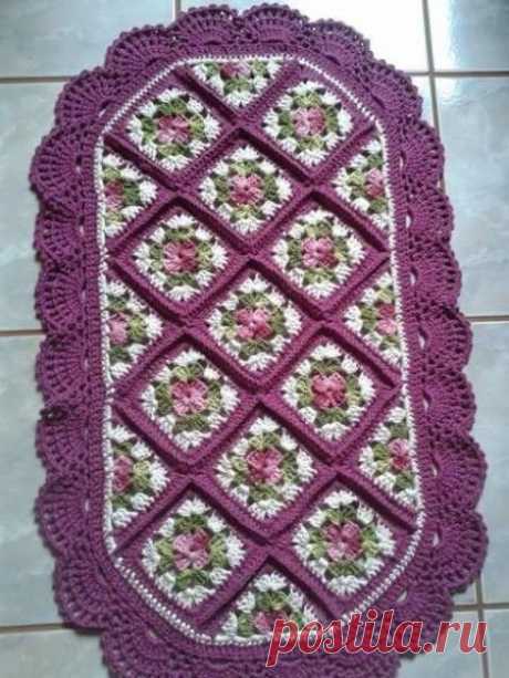 Овальный коврик (Вязание крючком) — Журнал Вдохновение Рукодельницы