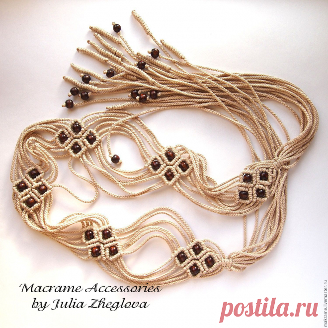 Красивые пояса в технике макраме (идеи и мастер-класс) | Рукоделие