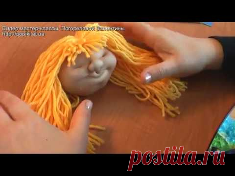 Кукла-попик - МК № 3 - Волосы