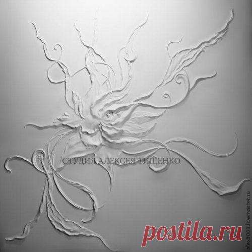 Барельеф «Цветок» своими руками. Мастер-класс