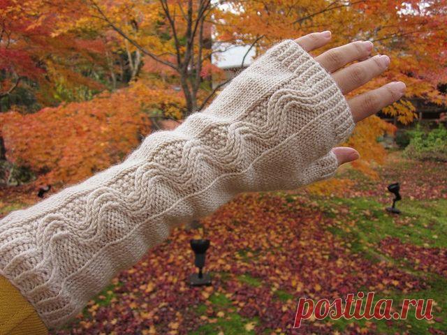 Митенки спицами "Nalu" | Мои Петельки