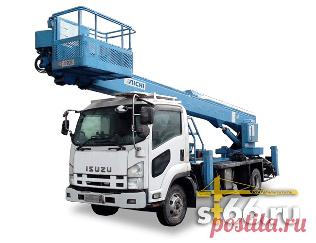 Аренда спецтехники: Автовышка 28м на базе шасси Isuzu Forward в г.Омск (Омская обл.) #22829