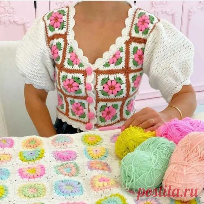 Красивый мотив для яркой весенней вещи