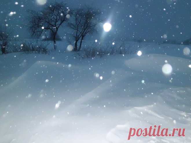 Зима в посёлке)