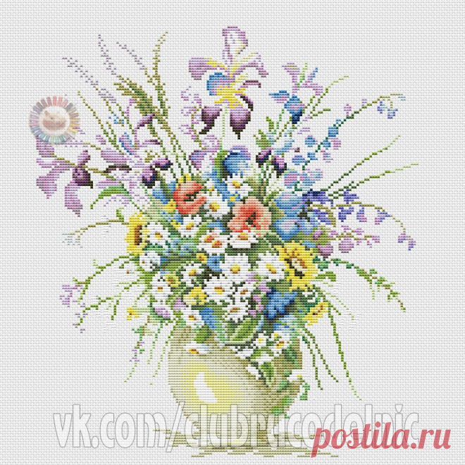 #Цветы
#вышивка #схемы #рукоделие #handmade #хомячки #clubrucodelnic