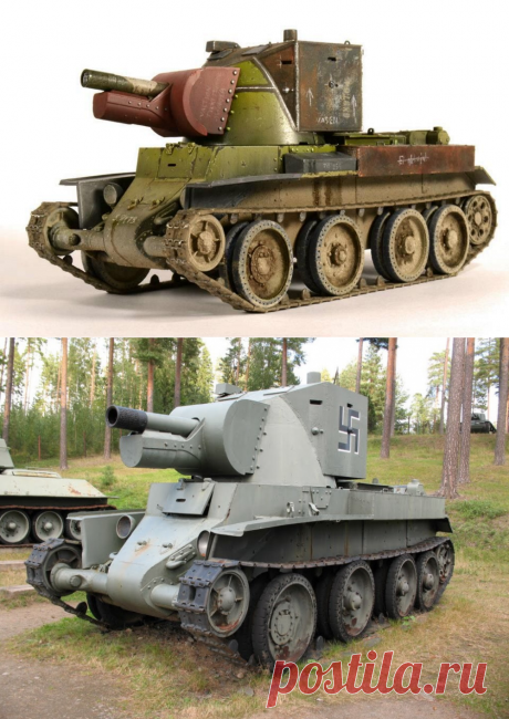 БТ-42 — финский штурмовой танк. Не лучшая модификация БТ-7