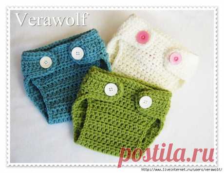 Вязаный подгузник..