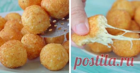 Сырные шарики - неимоверная вкуснятина за 15 минут