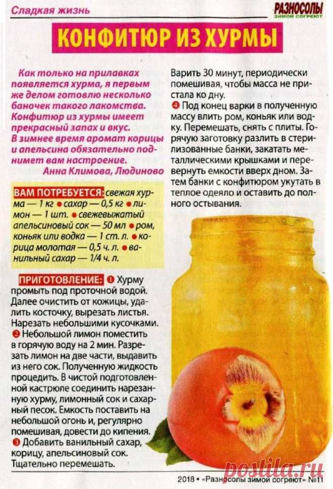 Конфитюр из хурмы
