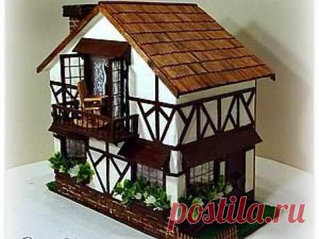 Миниатюрный фахверковый дом - Ярмарка Мастеров - ручная работа, handmade
