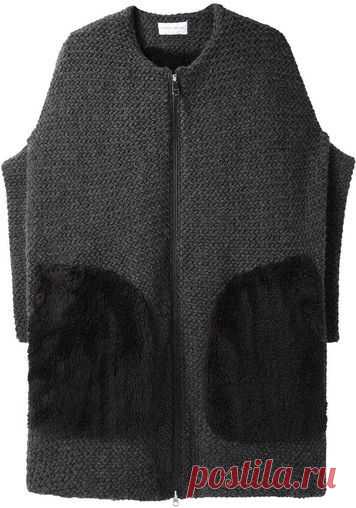 Цумори Чисато | Мех Трикотажный Куртка | Ла Garçonne | Вязание | Knit jacket, Fur and Knitwear