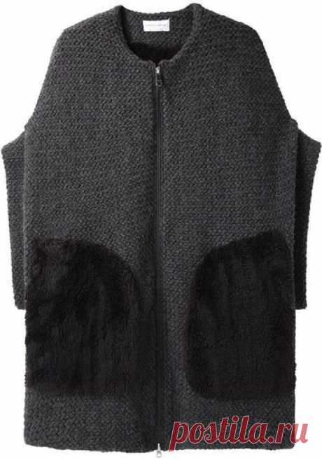 Цумори Чисато | Мех Трикотажный Куртка | Ла Garçonne | Вязание | Knit jacket, Fur and Knitwear