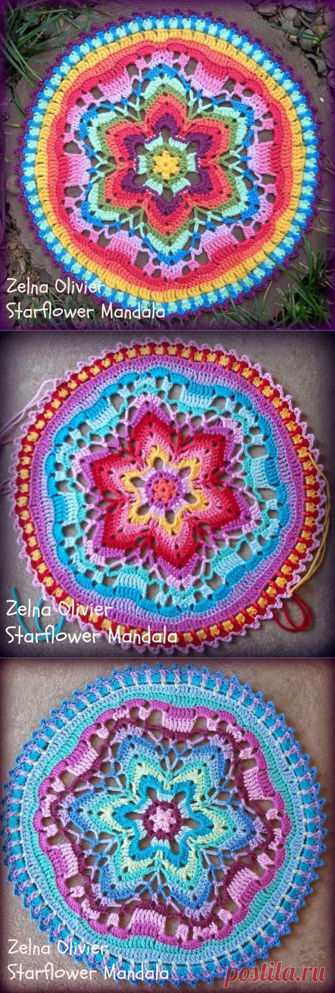 Zooty Owl's Crafty Blog: Starflower Mandala: Pattern