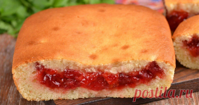 Заливной пирог с вареньем. Способ, при котором начинка в жидком тесте никогда не опустится на дно пирога - Вкусные рецепты - медиаплатформа МирТесен